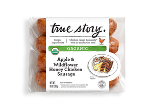 Organic Apple & Wildflower Honey Chicken Sausage (6 Packages)